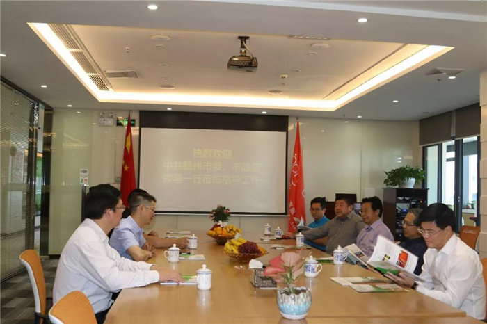中共贛州市委常委、統(tǒng)戰(zhàn)部長(zhǎng)彭業(yè)明等領(lǐng)導(dǎo)一行到訪廣東博皓考察指導(dǎo)-3
